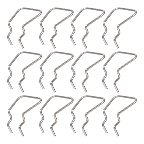 12 Pcs Clamp Rack Garage Peg Pegboard Shelf Miss Silver