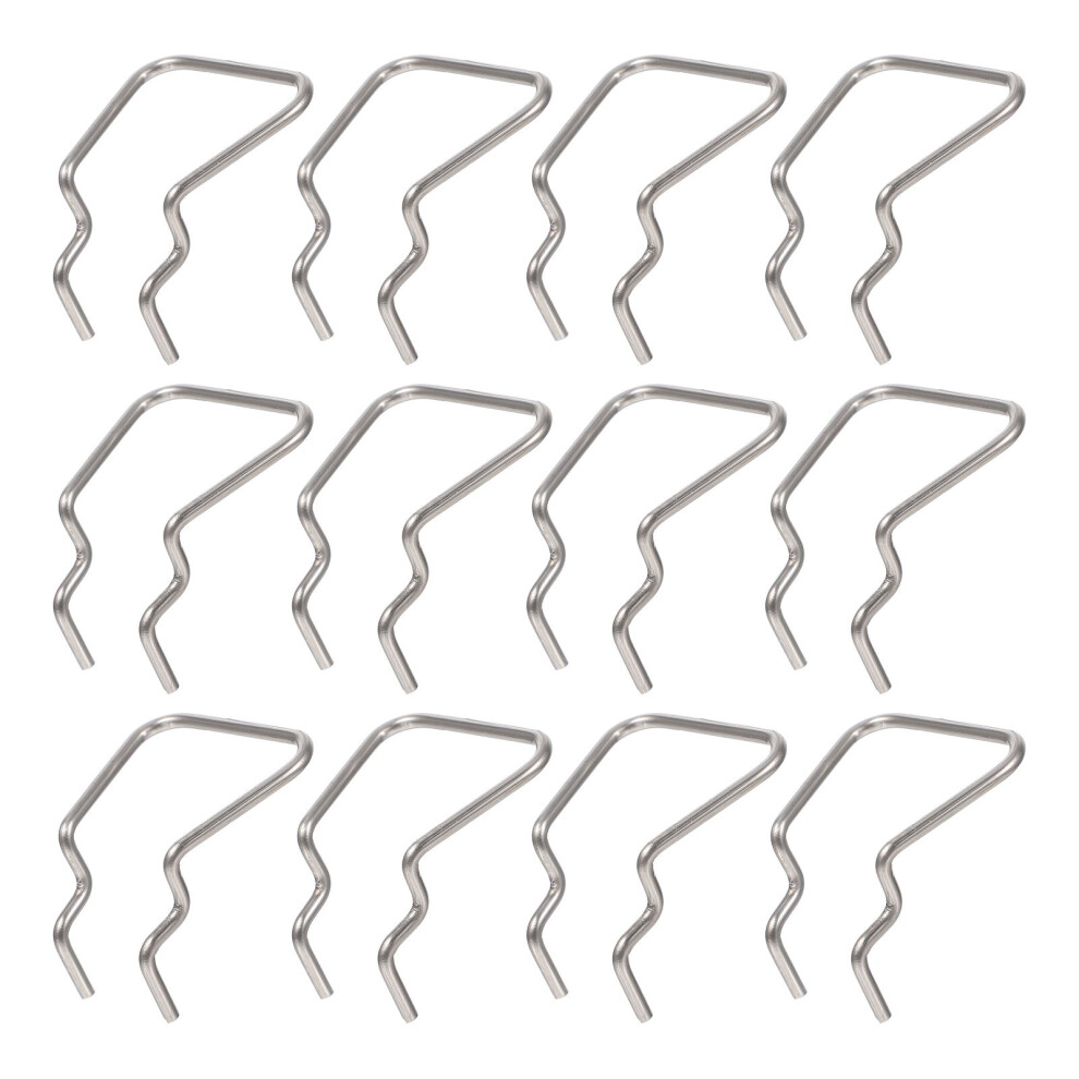 12 Pcs Clamp Rack Garage Peg Pegboard Shelf Miss Silver 3571768913101