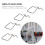 12 Pcs Clamp Rack Garage Peg Pegboard Shelf Miss Silver 10