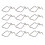 12 Pcs Clamp Rack Garage Peg Pegboard Shelf Miss Silver 5