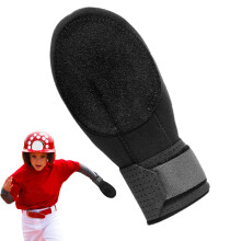 Youth Baseball Sliding Mitt Flexible Hand Protector Black Breathable Wrist Guard For Baseball And Softball