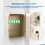 White Iron Key Lock Box Wall Mount Lock for Home Use 8