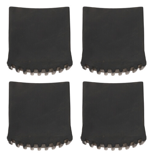 4Pcs Black Rubber Ladder Feet Protector Durable Non-Slip Covers 2