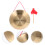 ensemble d'instruments de percussion chinois : gong avec 8