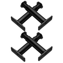 4Pcs Black Plastic Bed Support Legs Strong Load-Bearing Replacement
