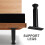 4Pcs Black Plastic Bed Support Legs Strong Load-Bearing Replacement 9