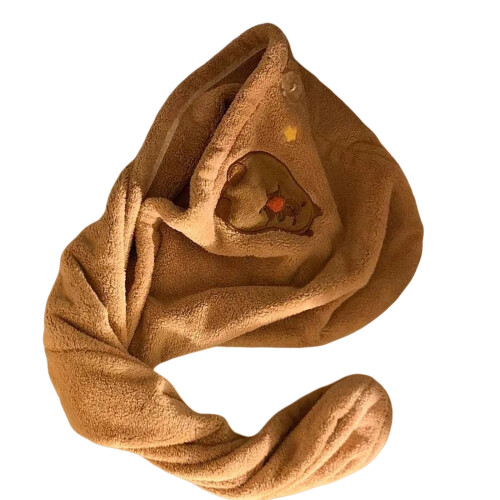 1PC microvezel haarhanddoeken, haarhanddoek,-khaki