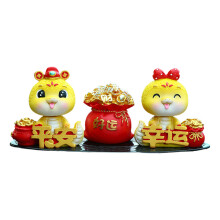 2025 Nieuwjaar Festivals Lente Festivals Hoofd Bobbles-Set 2