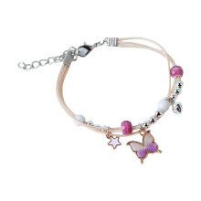 Vlinderarmband voor haar op verjaardag, jubileum,-Paars