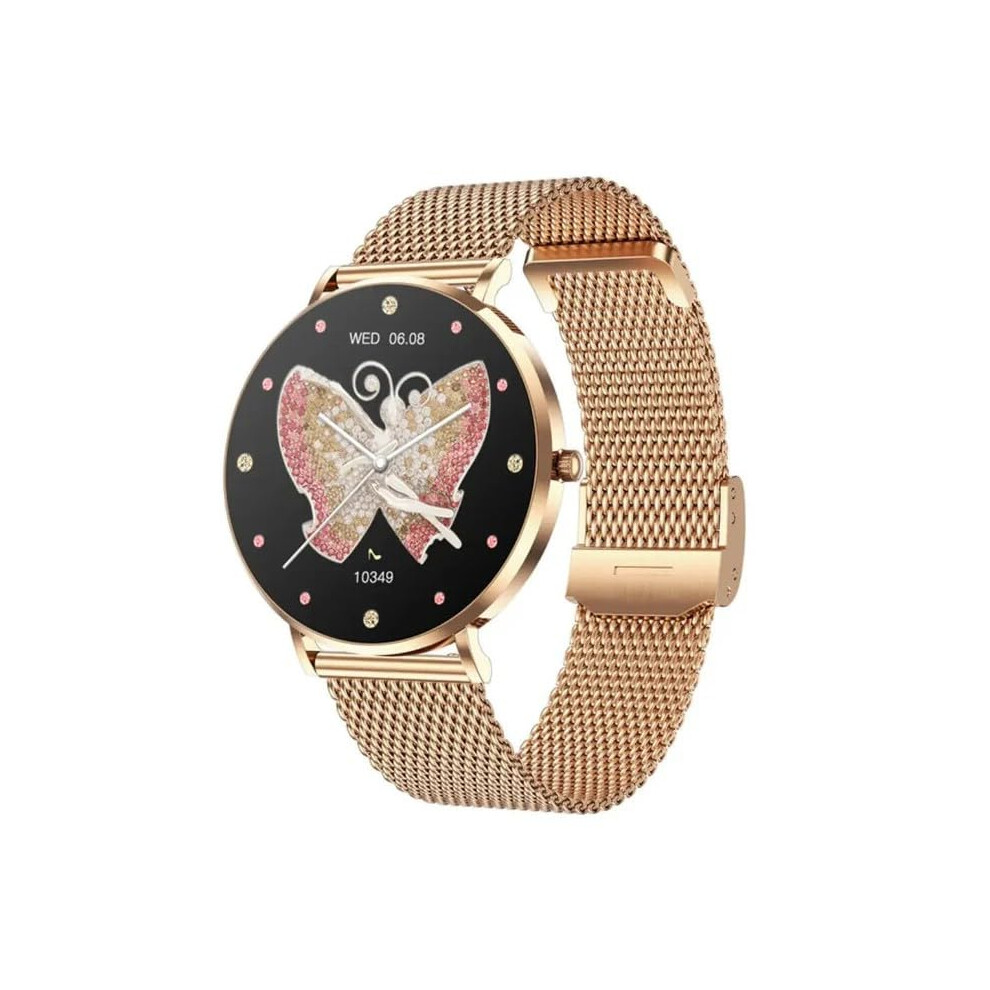 Smartwatch Advanced Health Monitoring With Gps, Heart Rate Monitor, Android Ios Compatible, 5Atm Water Resistant Gold 9339159612682