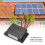 Ρυθμιστής φόρτισης ηλιακής ενέργειας 12V24V με αυτόματη ανίχνευση, οθόνη LCD, 6