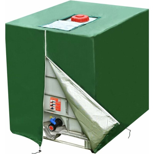 Κάλυμμα IBC Tote με φερμουάρ, προστασία από τον άνεμο και τον ήλιο, ανθεκτικό κάλυμμα