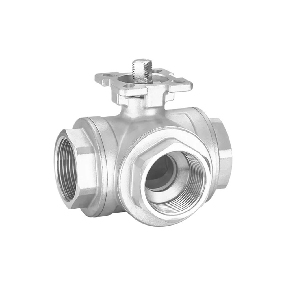 Threeway Female Thread Ball Valve Dn8dn25 Ss304 Stainless Steel Platform T/L Type (Dn15, T Type) 9105992733682