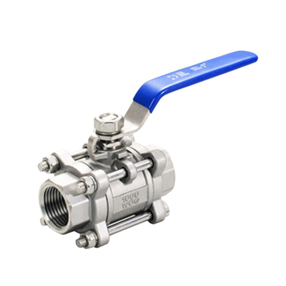 3 Piece Full Port Ball Valve 1/2Inch, 3/4Inch, 1Inch Female Thread Ss201 Ss304/316 Dn15dn40 Q11f16p 9067246228866