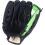 Youth Baseball Gloves Soft PU Leather Thickened Padding Batting Softball Catcher Practice Gloves Green 4
