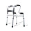 Walking Frame Folding Elderly Walker, Lightweight Aluminium Rollator, Lower Limb Training Support, Auxiliary Aid 1