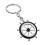 Long Lasting Shine Marine Keychain Featuring-Silver Black 1