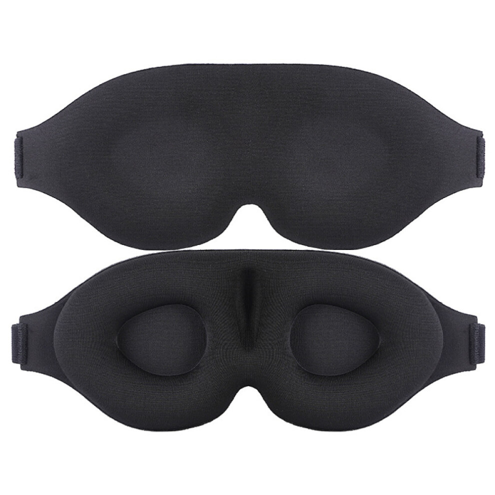 Sleep Mask for Meditation, Zero Pressure 3D Contoured Eye Cover with Memory Foam, Soft Breathable for Travel Naps