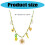 Stainless Steel Adjustable Chain Necklace with-Red cherry 4