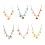 Stainless Steel Adjustable Chain Necklace with-Red cherry 2