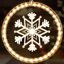 Feestelijke sneeuwvlokkenlichtshow, kerstdecoratie met waterdicht ontwerp, gemaakt van polypropyleen voor duurzaamheid, dubbelzijdige verlichting