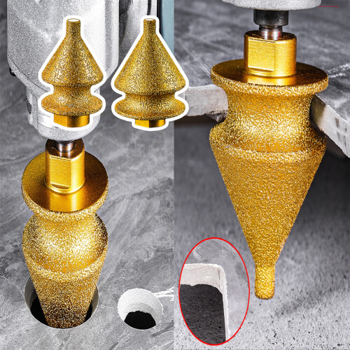 Hole Enlarger Chamfer Bit For Tile Marble With M10 Thread Shaft 1