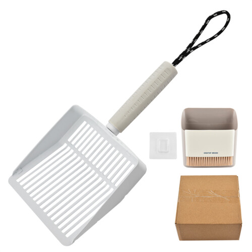 Professional Stainless Steel Cats Waste Scooper-White