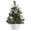 Mini Christmas Tree with Decorative Objects for Tabletop Desk Decorations, Artificial Christmas Trees with LED Lights, Pre-Lit Mini Artificial Tree, E 1