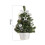 Mini Christmas Tree with Decorative Objects for Tabletop Desk Decorations, Artificial Christmas Trees with LED Lights, Pre-Lit Mini Artificial Tree, E 5