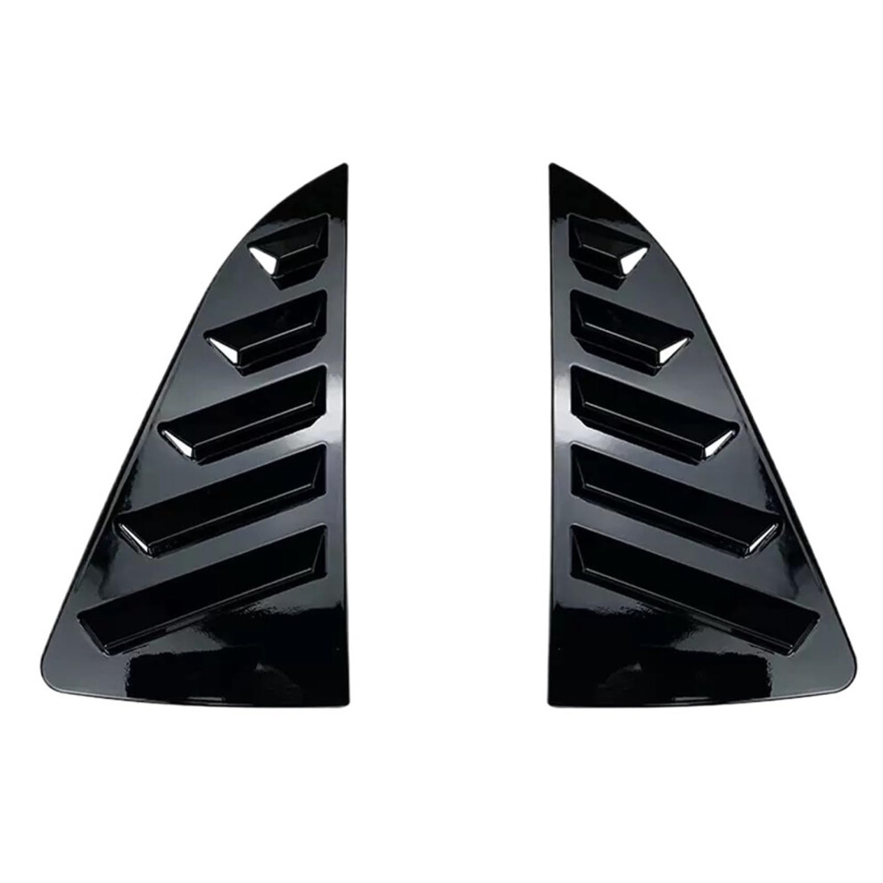 Rear Window Louver Glossy Cover Trim Fits Vw Polo Mk5 6R 6C 20112018 Black 9339159613313