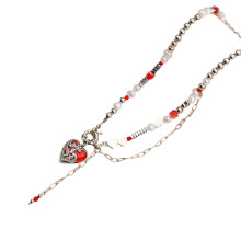 Colorful Layer Necklace Showcasing Demons Heart For Various