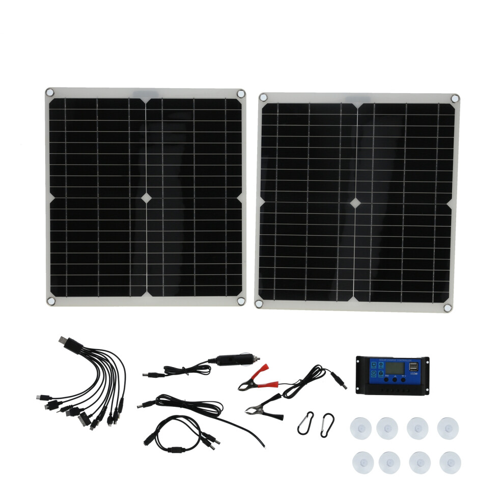 Solar Panel Kit, 12V Solar Charger Monocrystalline Solar Battery Charger, High Efficiency Solar Panel For Automobile Ship Airplane Satellites Space St 9198585856936