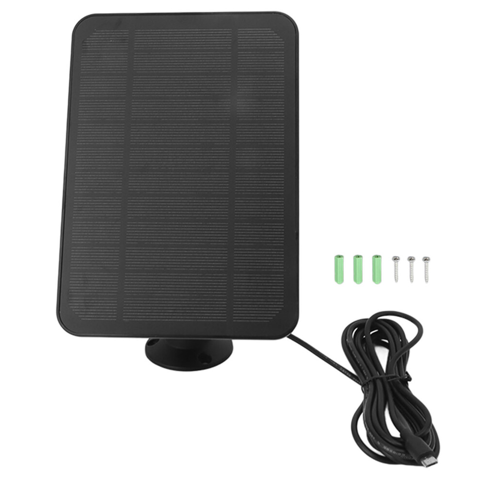Outdoor Use Solar Panel Monocrystalline Silicon High Efficiency Waterproof Design Compatible With Arlo Ring Blink Easy Installation Adjustable Bracket 9198585857476