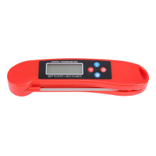 Termômetro digital à prova d'água para carnes, ideal para cozinhar e assar. Leitura rápida e precisa, com luz de fundo para cozinha, churrasco e