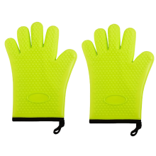 Grillhandschuhe, hitzebeständige Silikon-Ofenhandschuhe mit rutschfestem Griff, lebenslange Garantie, wasserdichte Langarm-Kochhandschuhe zum