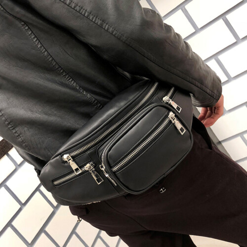Retro-Hüfttasche mit verstellbarem Schultergurt, 1