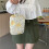 Elegante Hand-Make-up-Tasche mit Perlenquasten, geräumiger, 6