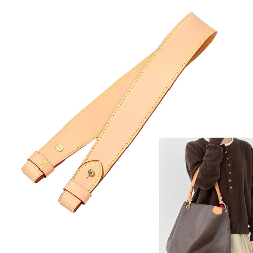 Single Shoulder Strap 55cm No Buckle Design Top Grains Leather 1