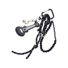 Portable Musical Theme Keychain Accessory With Guitar Decoration