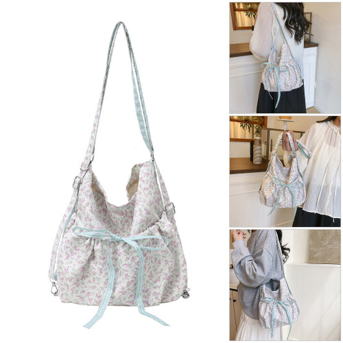 Floral Patterned Crossbody Backpack School Bag With Storage 1