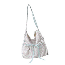 Casual nylon rugzak met bloemenmotief, crossbodytas met
