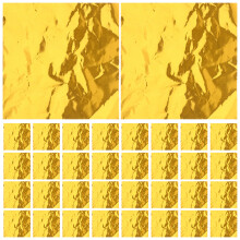 100Ud Dorado De Aluminio Para Chocolates Y