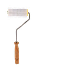Beekeeping Uncapping Needle Roller 1.37Inch, Wooden Handle, Metal & ABS, Detachable, Propolis & Honeycombs