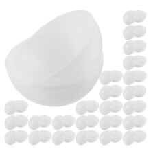 35pcs Empty Round PVC Balls for Bingo Vending and Party Games White