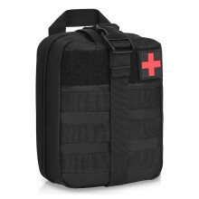 Ultimate Survival Kit: Military Grade Material Molle Medical Pouch, Detachable Quick Release Design For Rapid Access To Multi Compartments First Aid S