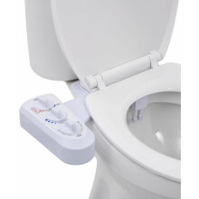Bidetopzetstuk met continu warm water, niet-elektrische mechanische bidet voor hygiënische reiniging, instelbare waterdruk voor alle lichaamstypes.