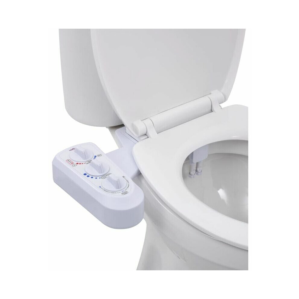 Bidet Toilet Attachment With Continuous Warm Water, Non-Electric Mechanical Bidet For Hygienic Cleaning, Adjustable Water Pressure For All Body Types 9061222024121