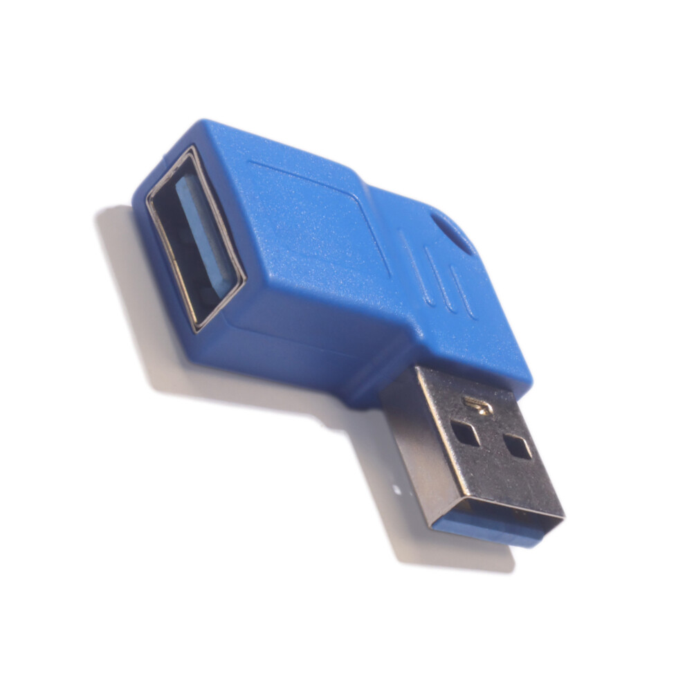 90 Degree Right Angle Usb3.0 Female To Usb3.0- Right Bend Blue 7709000184118