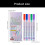 1Box Professional Nail Drawing Tool Bright Color Nail Point 3