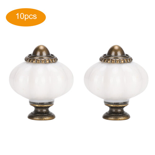 Decorative Pulls, Elegant Pumpkin Knobs with Classic Leaf Pattern for Kitchen, Door, Drawer, Cabinet, Chest, Dressers (Durable Construction)